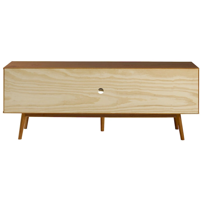 Meuble TV 70 pouces en bois massif de style Mid-Century