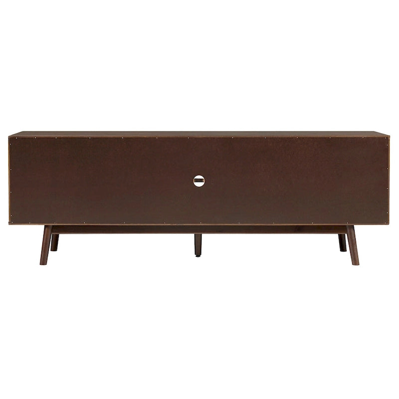 Meuble TV 70 pouces en bois massif de style Mid-Century