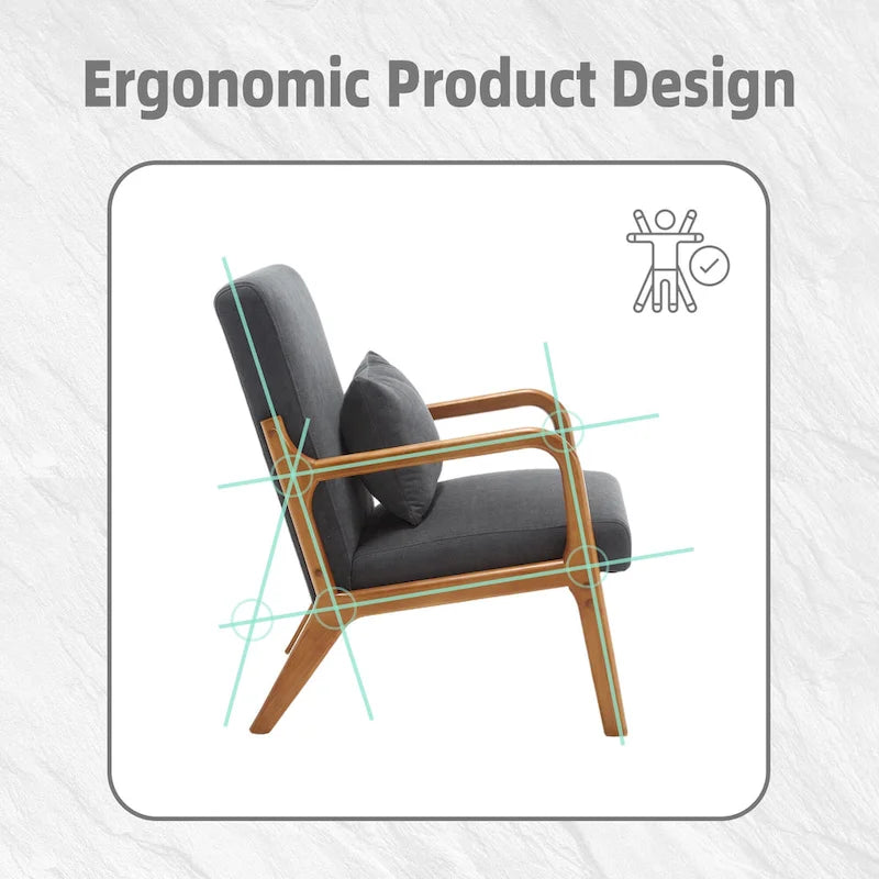 Fauteuil lounge en velours avec coussin