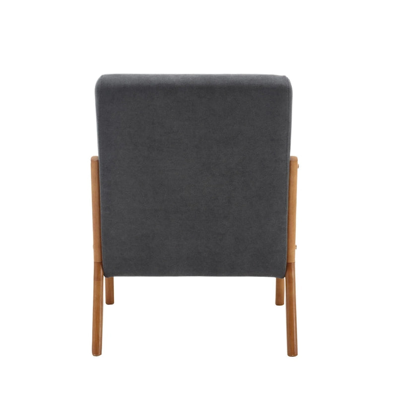 Fauteuil lounge en velours avec coussin