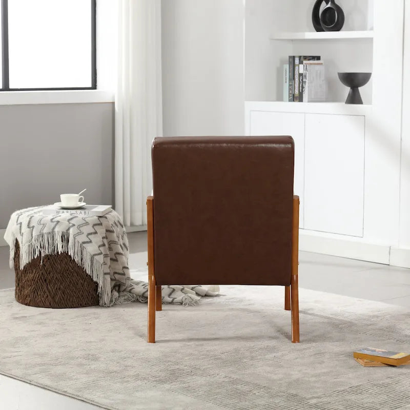 Fauteuil lounge en velours avec coussin