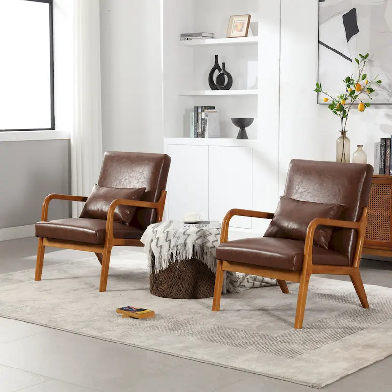 Fauteuil lounge en velours avec coussin