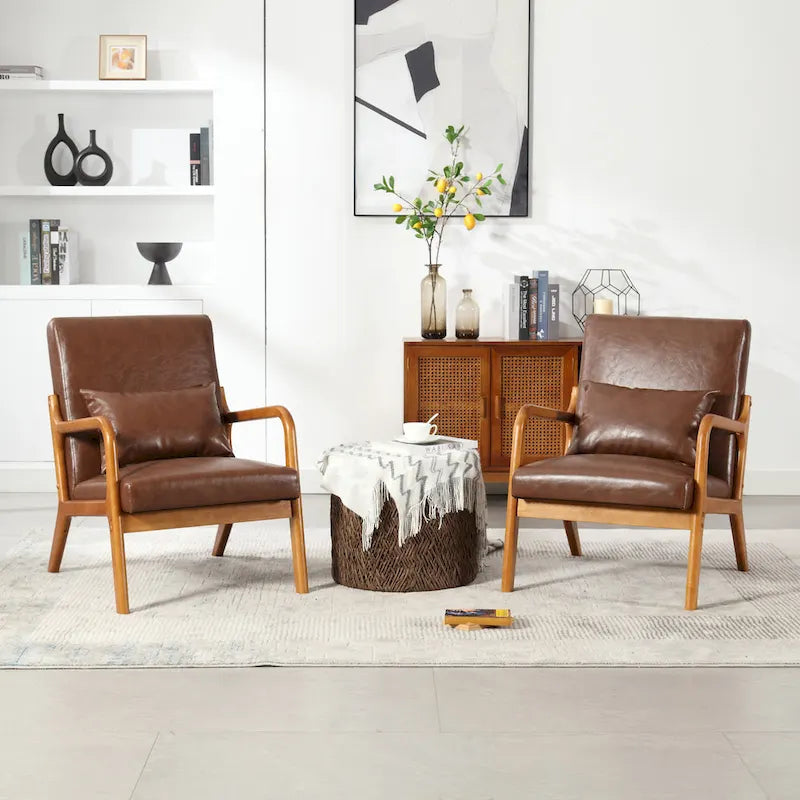 Fauteuil lounge en velours avec coussin