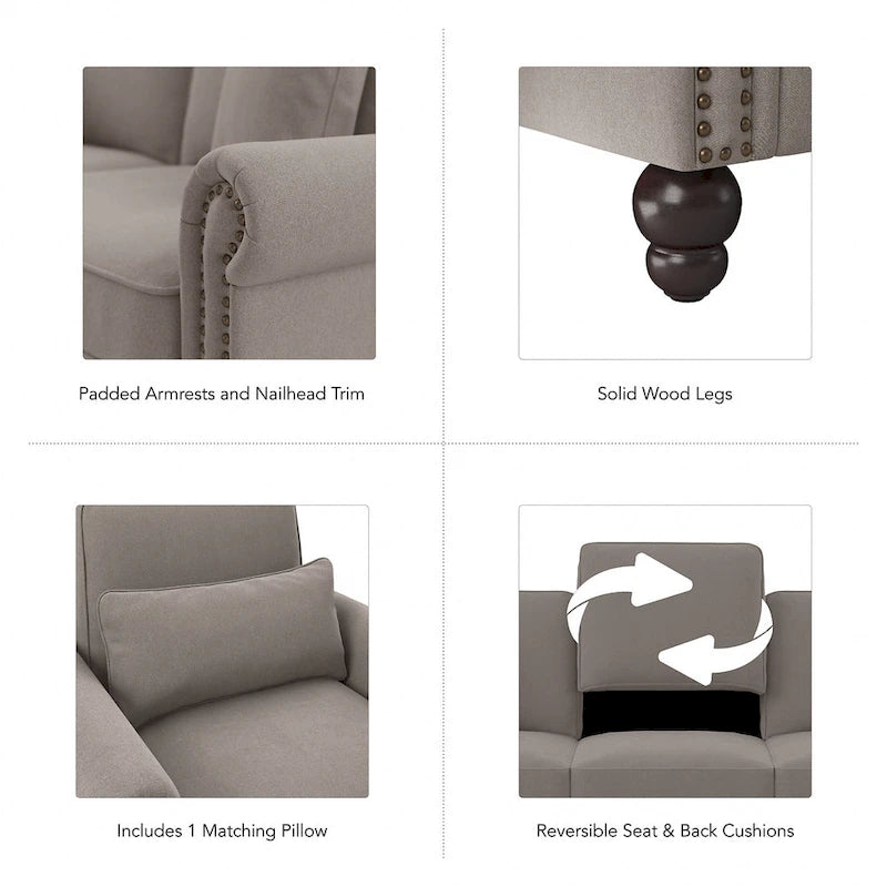 Chaise longue avec accoudoirs