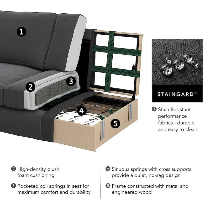 Chaise longue avec accoudoirs