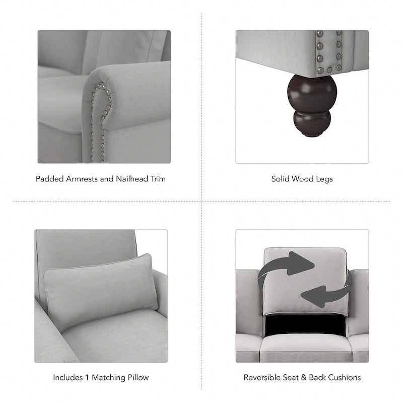 Chaise longue avec accoudoirs