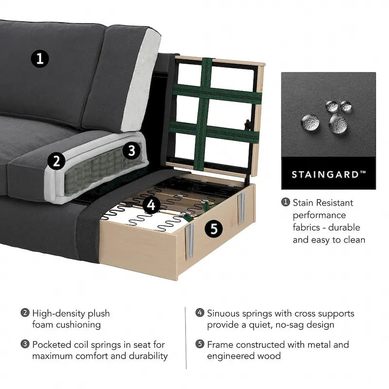 Chaise longue avec accoudoirs