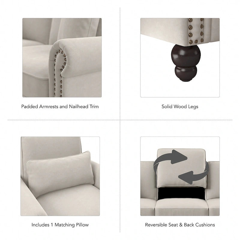 Chaise longue avec accoudoirs