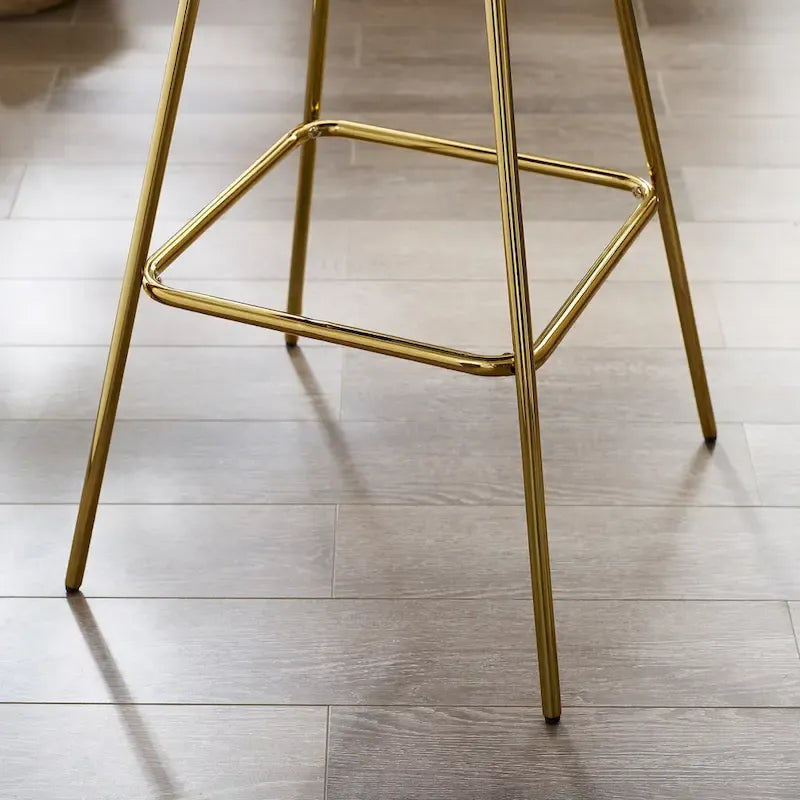 2 tabourets de bar pivotants confortables en velours