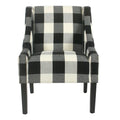 Fauteuil moderne Swoop - Carreaux noirs