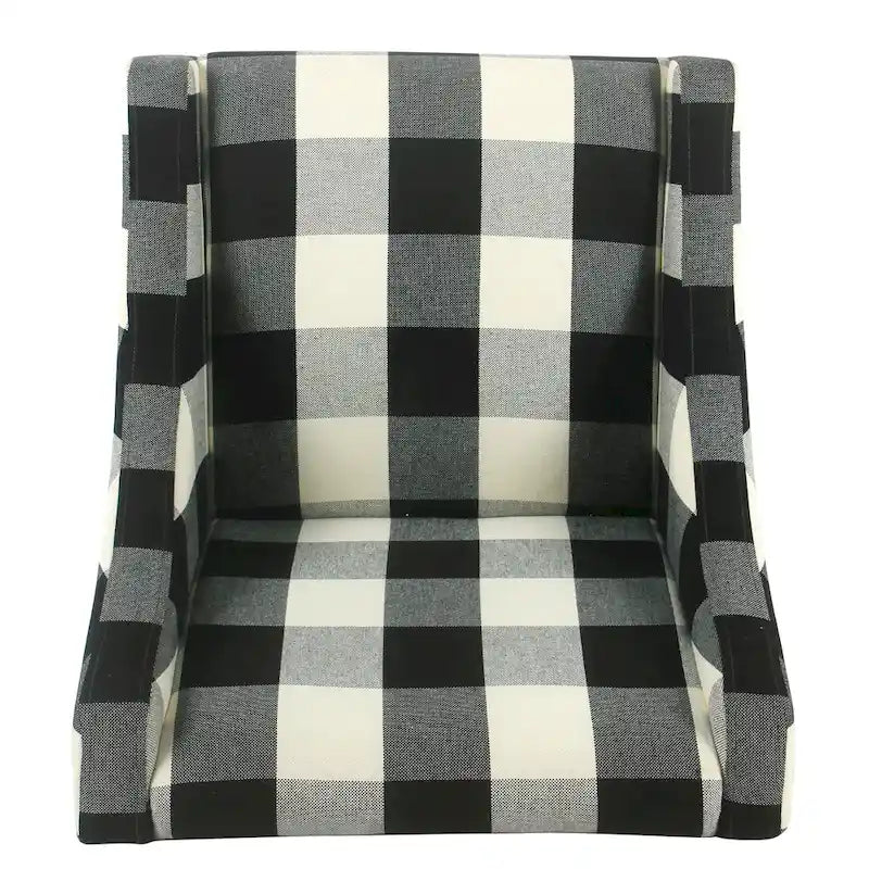 Fauteuil moderne Swoop - Carreaux noirs