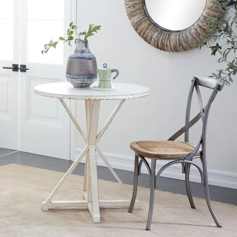 Table d'appoint en bois - Blanche ou marron
