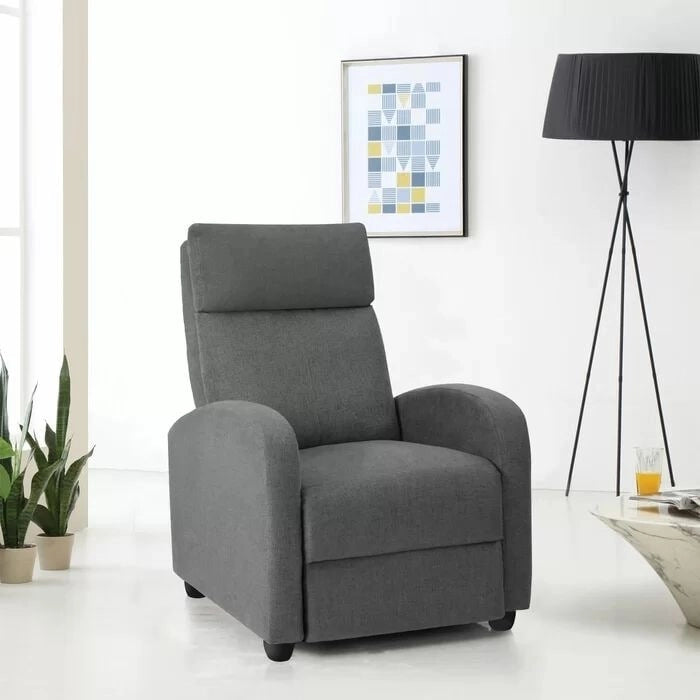 Fauteuil inclinable en tissu pour salon simple