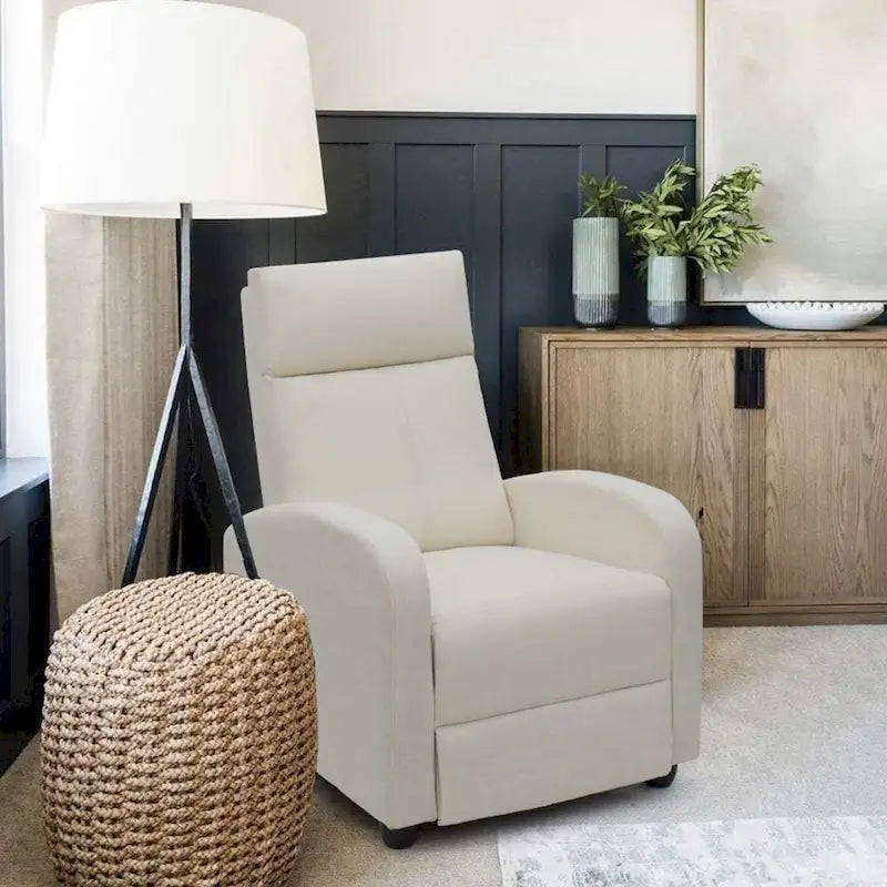 Fauteuil inclinable en tissu pour salon simple
