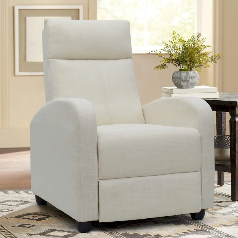 Fauteuil inclinable en tissu pour salon simple