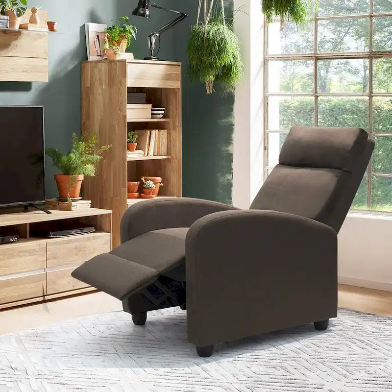 Fauteuil inclinable en tissu pour salon simple