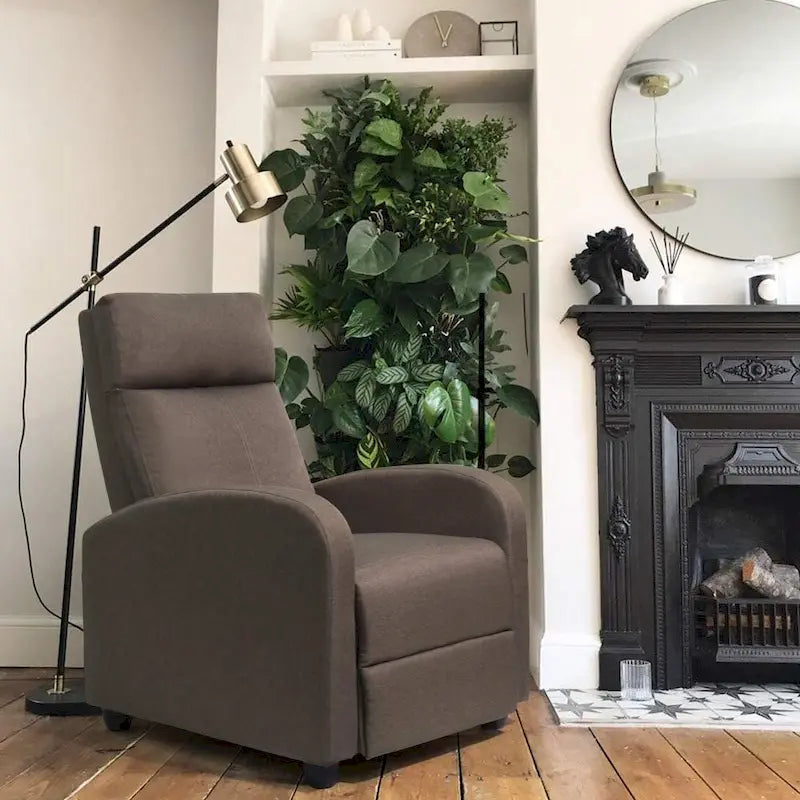 Fauteuil inclinable en tissu pour salon simple