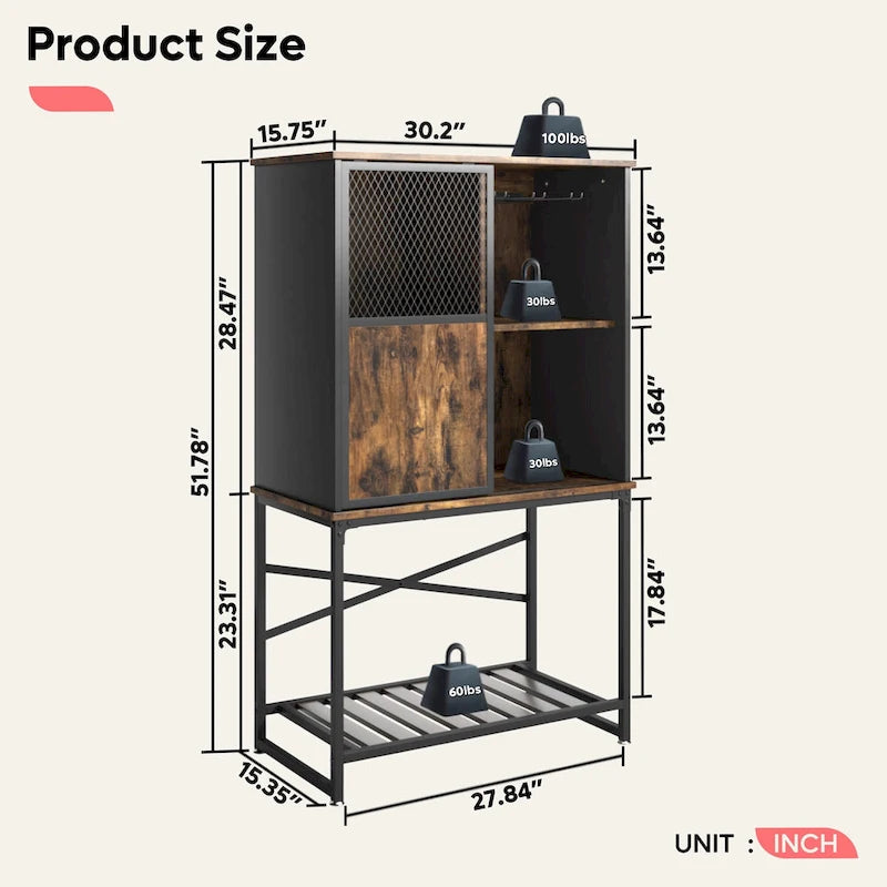 Bahut / Buffet de Rangement avec Porte Coulissante et Rangement pour Bouteilles de Vin