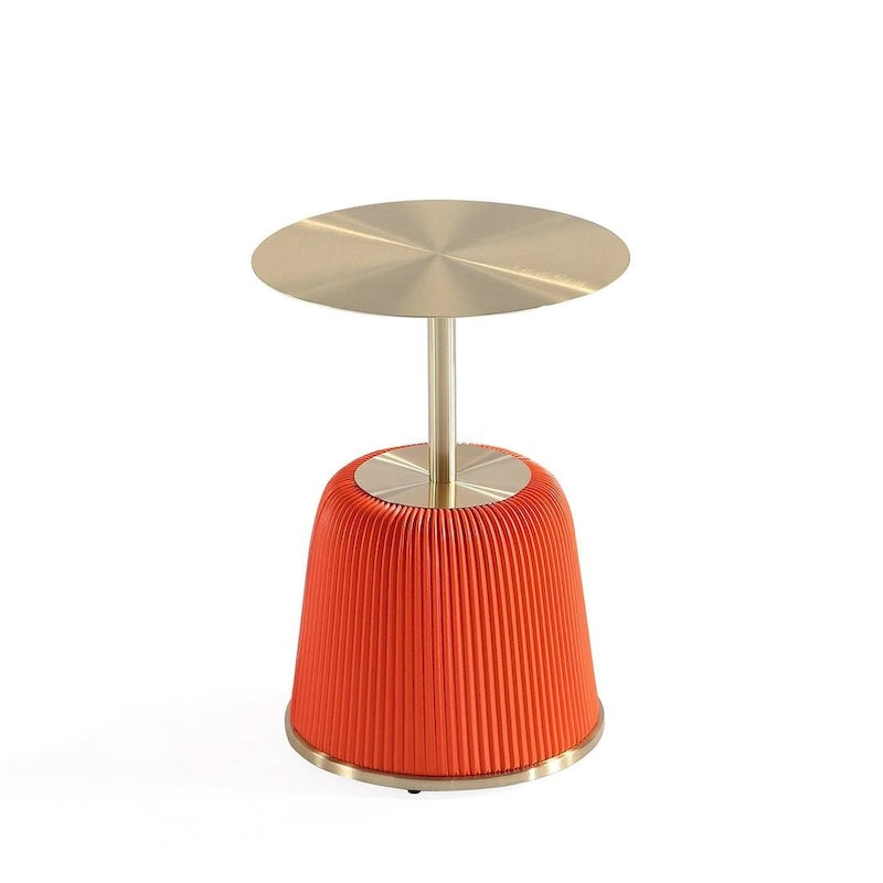 Table d'appoint rembourrée moderne