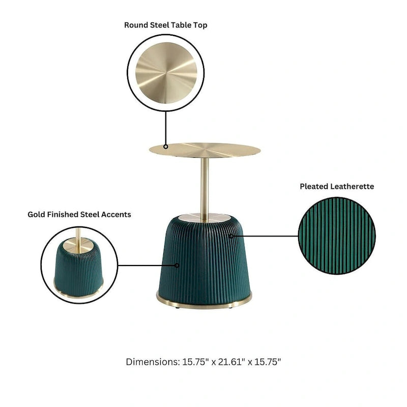 Table d'appoint rembourrée moderne