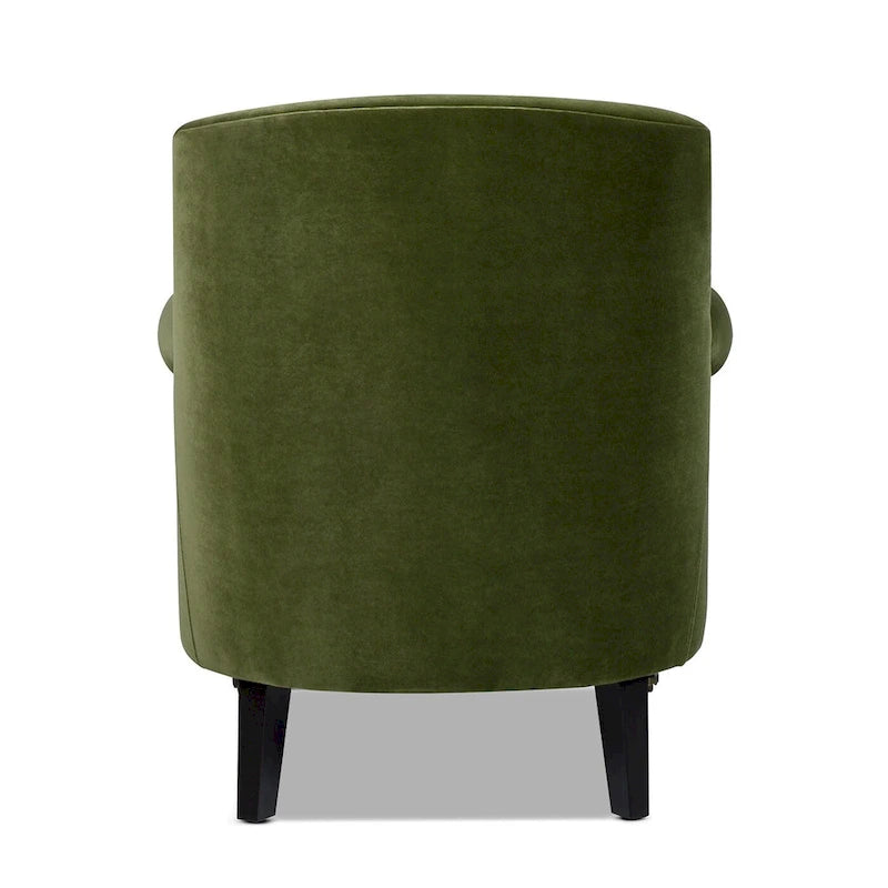 Fauteuil d'appoint 30 velours plissé de transition avec accoudoirs en chaussette