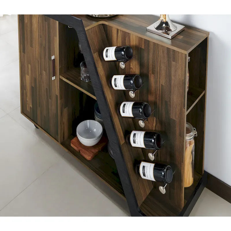 Meuble à vin mobile moderne à six couches