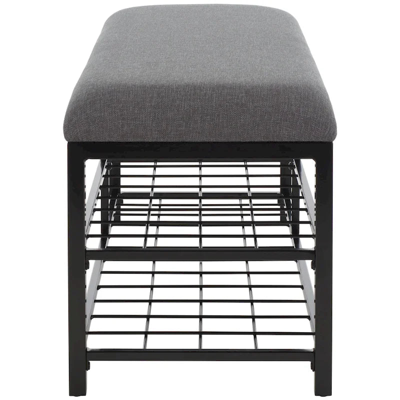 Banc étagère ouvert avec coussin - 42 L x 15 P x 18 H - 42Lx15Px18H