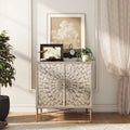 Buffet 2 portes en bois vintage avec rangement