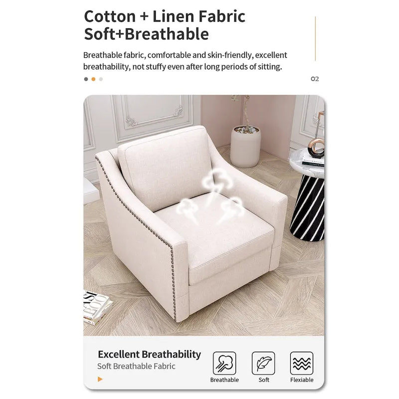 Fauteuil pivotant à 360 degrés
