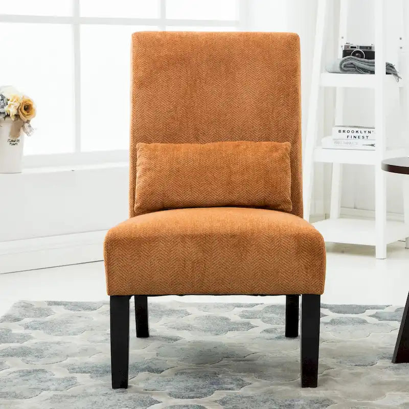 Fauteuil d'appoint sans accoudoirs avec oreiller