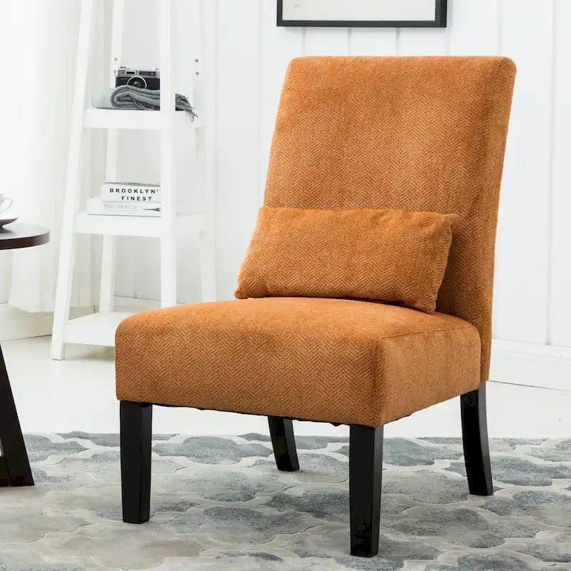 Fauteuil d'appoint sans accoudoirs avec oreiller