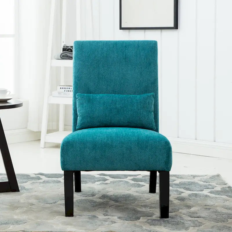 Fauteuil d'appoint sans accoudoirs avec oreiller