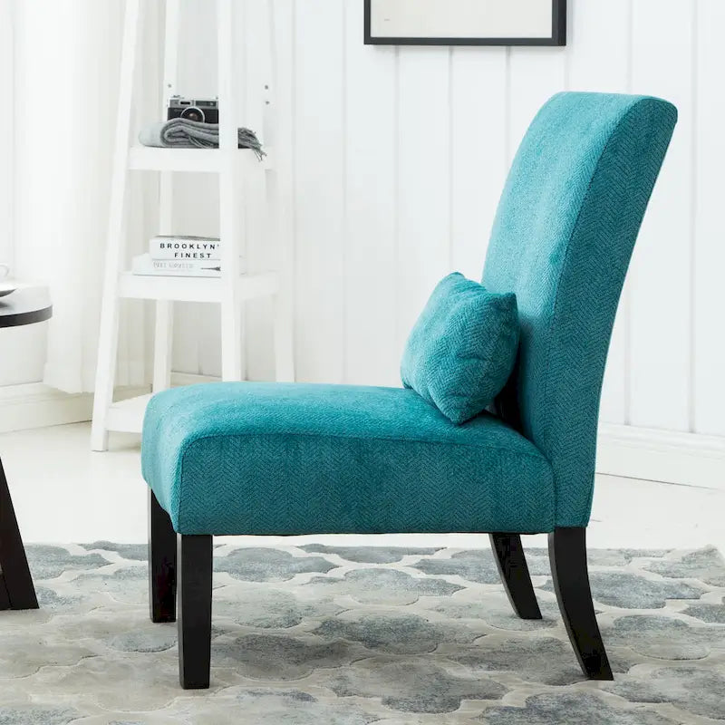 Fauteuil d'appoint sans accoudoirs avec oreiller
