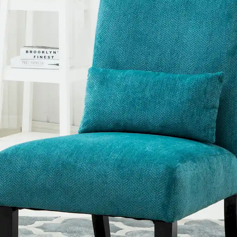 Fauteuil d'appoint sans accoudoirs avec oreiller