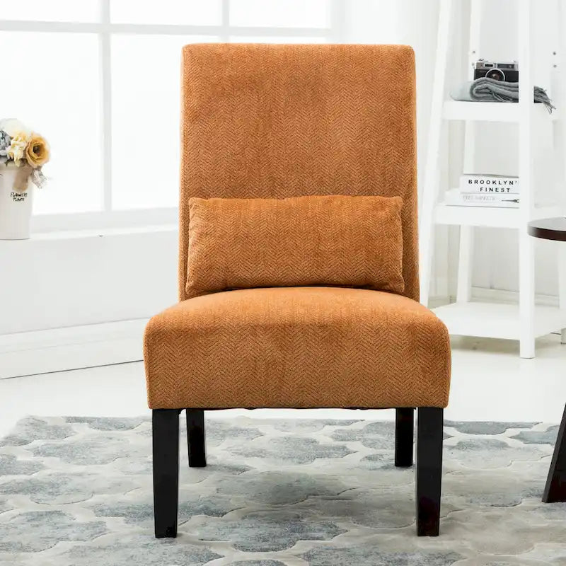 Fauteuil d'appoint sans accoudoirs avec oreiller