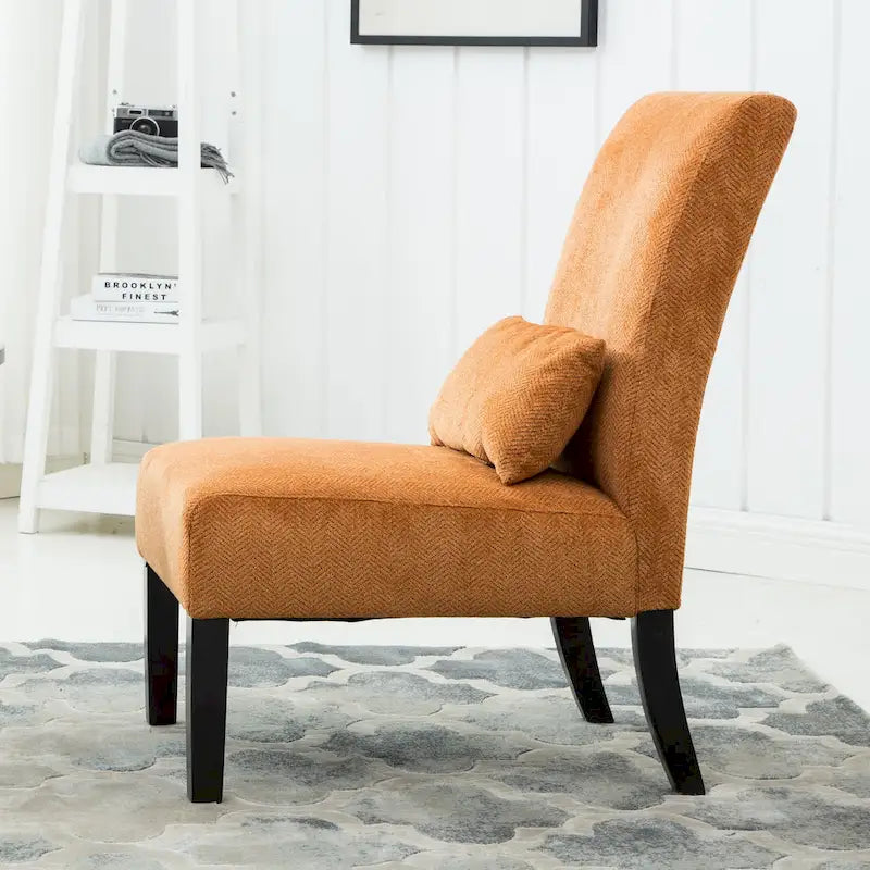 Fauteuil d'appoint sans accoudoirs avec oreiller