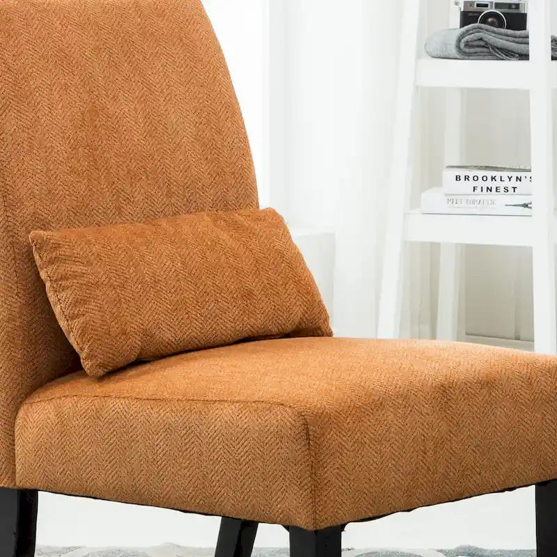 Fauteuil d'appoint sans accoudoirs avec oreiller