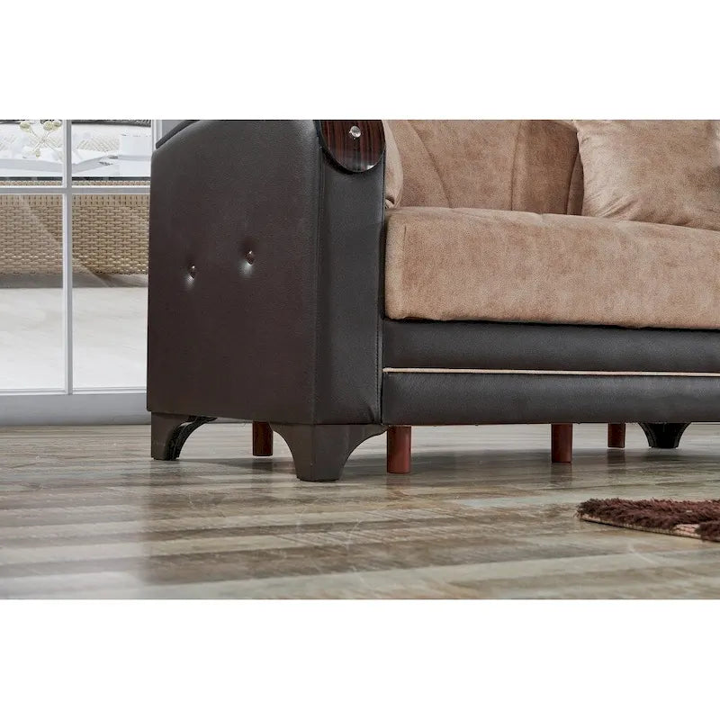 Ensemble de salon moderne 3 pièces comprenant un canapé, une causeuse et un fauteuil