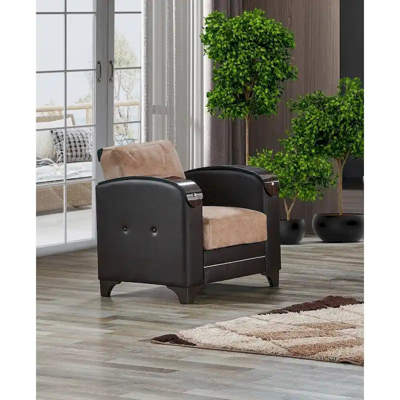Ensemble de salon moderne 3 pièces comprenant un canapé, une causeuse et un fauteuil