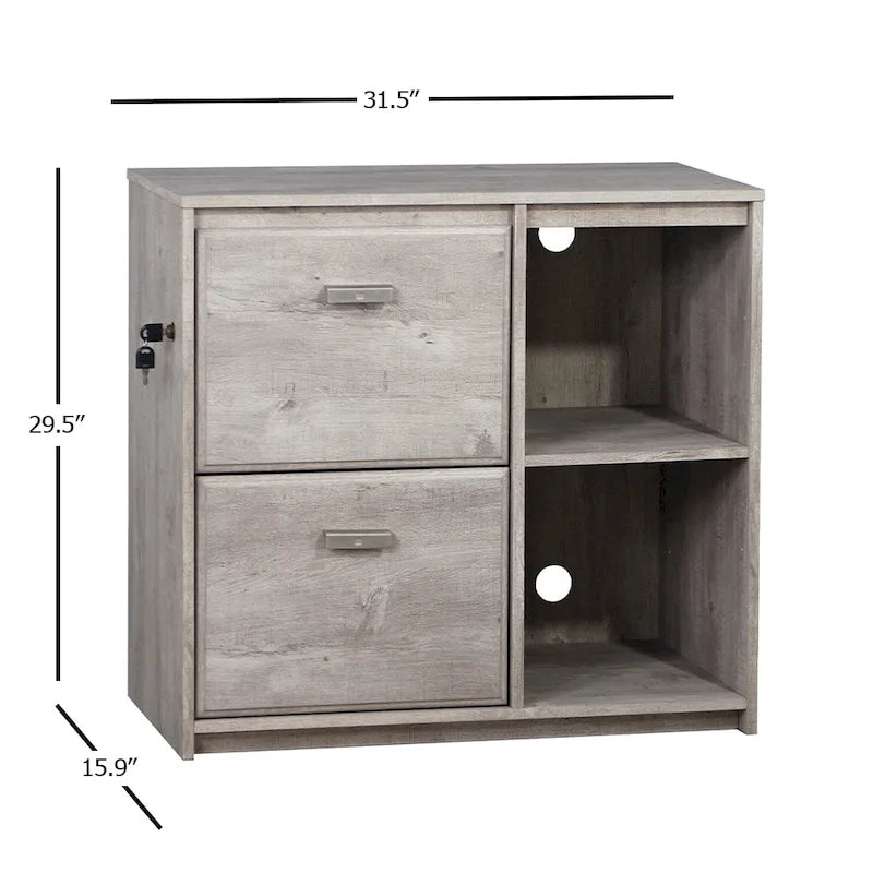 Meuble de classement double épaisseur de style rustique