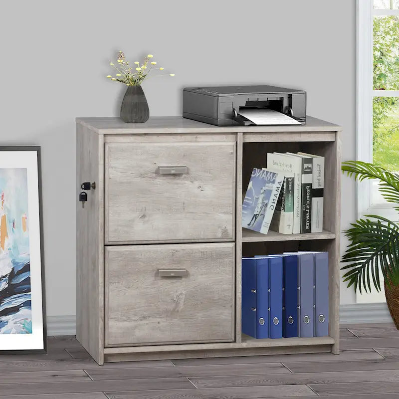Meuble de classement double épaisseur de style rustique