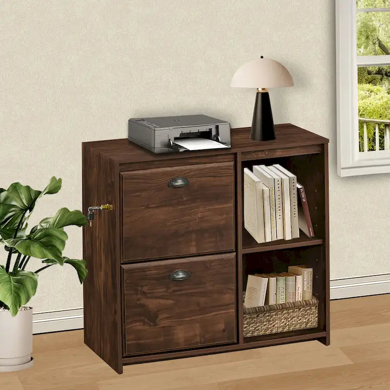 Meuble de classement double épaisseur de style rustique