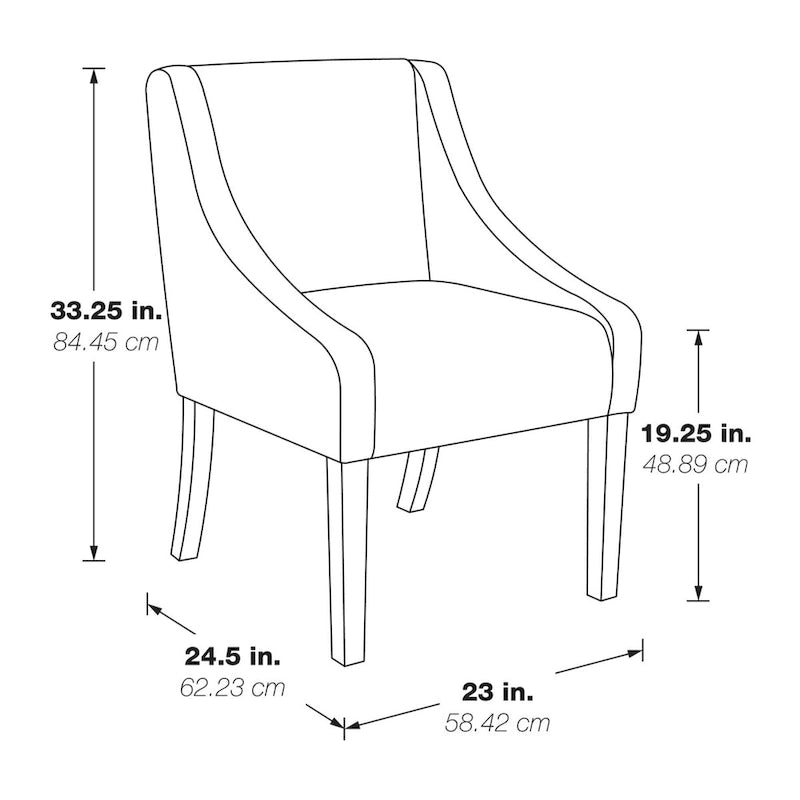 Chaise de salle à manger capitonnée