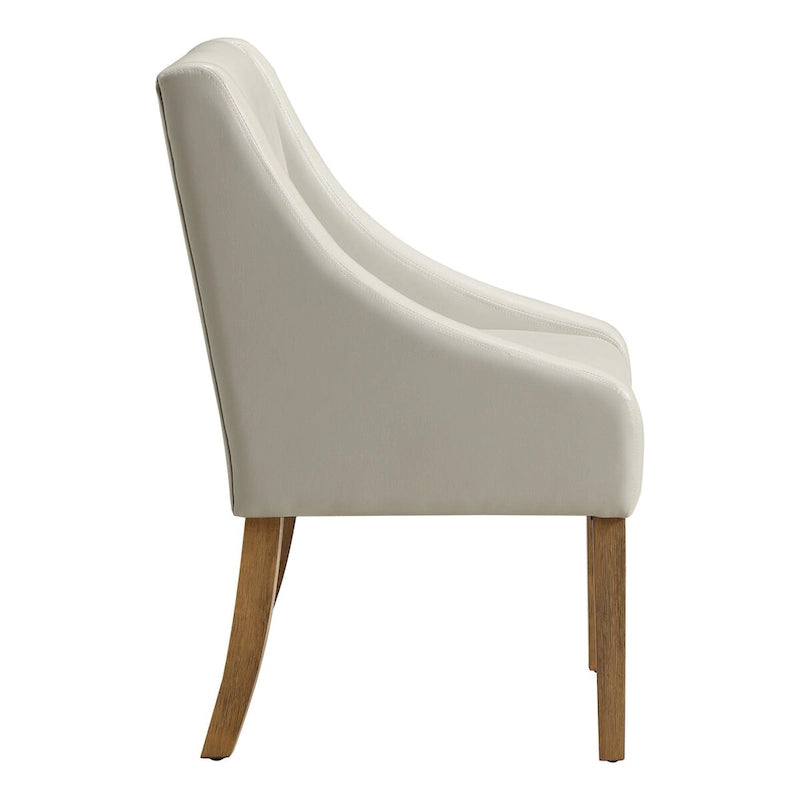 Chaise de salle à manger capitonnée