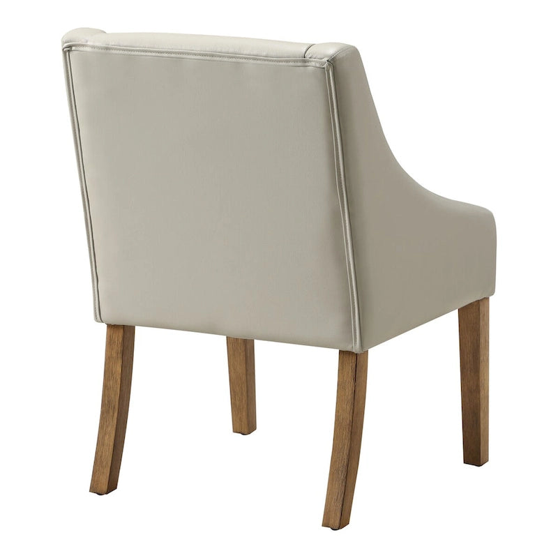 Chaise de salle à manger capitonnée