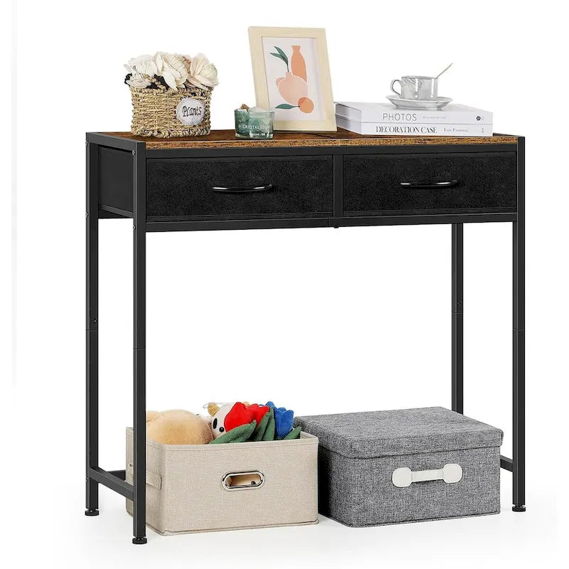 33.5 Table console étroite moderne avec tiroirs