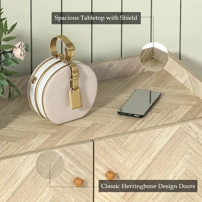 Meuble à chaussures d'entrée moderne pour 20 paires, étagère à chaussures à 6 niveaux avec portes et étagères réglables